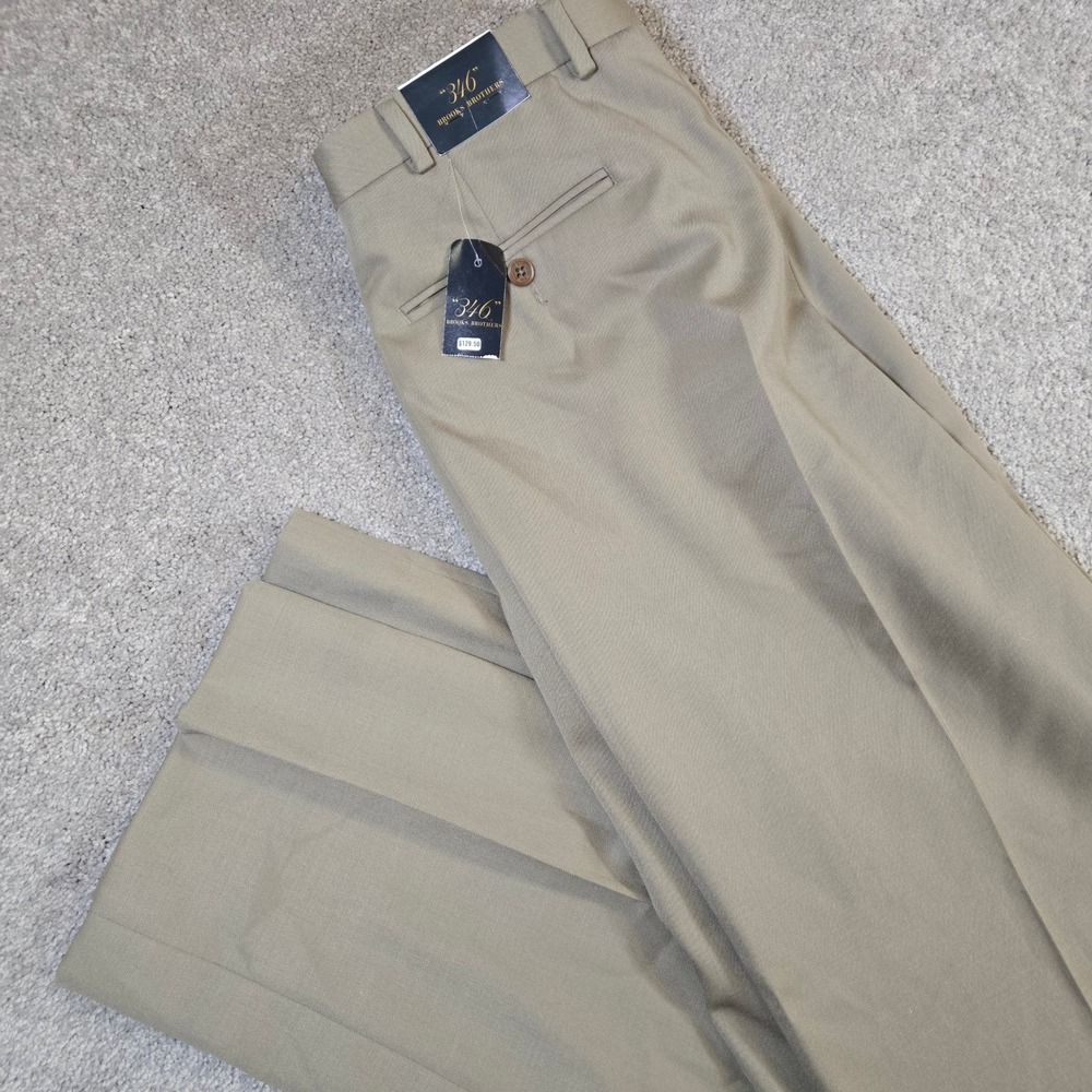 Brooks Brothers Mens 346 Egyptian Wool Chino 36 x 34 Chino Preppy